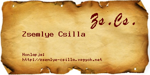 Zsemlye Csilla névjegykártya